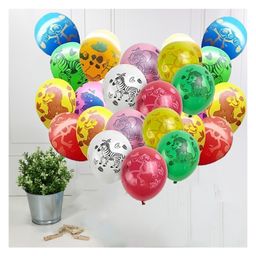Funcart Jungle Animal Latex Balloons Multicolor - Pack of 50 image 2