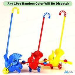 FunBlast Walking Parrot Toy with Handle for ToddlersPack of 1 Random Color image 4