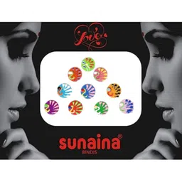 Sunaina Set Of 3 Love Collection Printing Elegant Bindi - 10 Pcs Each image 5