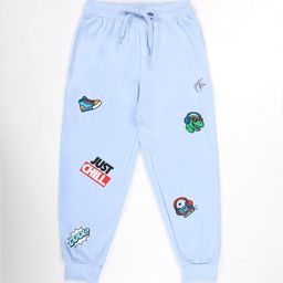 KiddoPanti Boys Self Design Pure Cotton Jogger With Badge-picture-39