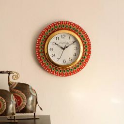 eCraftIndia KWC581 Decorative Handmade Wooden Handcrafted Wall Clock-image-33