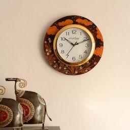 eCraftIndia KWC583 Birds Flying under Clouds View Wooden Handcrafted Wall Clock-image-23