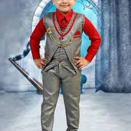 Go Berry Boys Shirt with Trousers-33