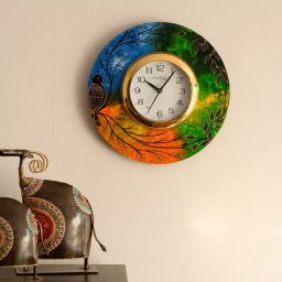 eCraftIndia KWC589 Beautiful & Colorful Senary View Wooden Handcrafted Wall Clock-image-88