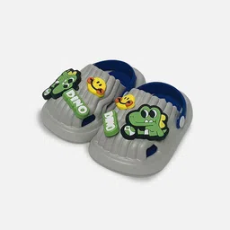 Little Surprise Box LLP Kids Smilie Dino Slip On Printed Clogs-57