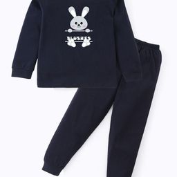BLUSHES Kids Printed T-Shirt & Pyjamas Night Suits-image-93