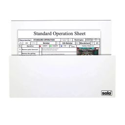 Solo A4 Magnetic Document Organiser 500 g ABS Material With Magnetic Back White, MDOA4-23