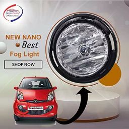 Auto Pearl Fog Lamp Lights With Wiring kit & Switch Compatible For Tata Nano Genx (Without Plastic Sash Cover) image 5