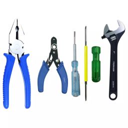 FADMAN Wire Cutter, Tester, Screwdriver, Wrench, Lineman Plier 5 pcs Combo Kit-38