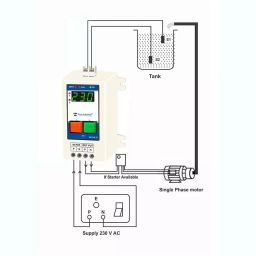 Mivan Technologies Single Phase Semi Automatic Digital Water Level Controller, WLC RL 1D image 3