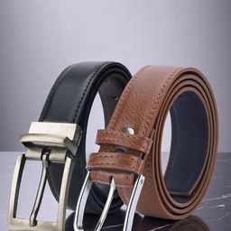 Provogue Men Pack of 2 Reversible Formal Belt-image-64
