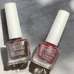 Indie Nails Pack of 2 Long-Lasting High Shine Quick Dry Vegan Nail Colour 5 ml Each-picture-23