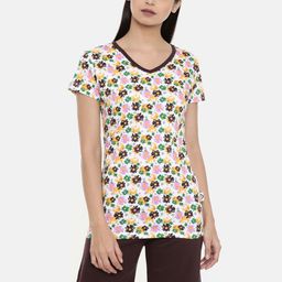 zebu Women Brown & White Printed Night suit-image-96