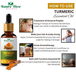 Nature Glow Herbal Set Of 2 Kumkumadi & Turmeric Essential Oils- 15ml Each image 3