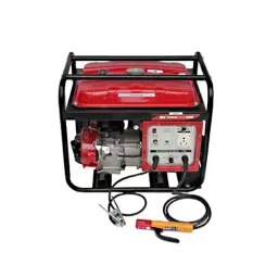 HPM 2 kVA Recoil Start Petrol Engine Single Phase 2 in 1 Portable DC Welding Generators, GE-W5000R-6