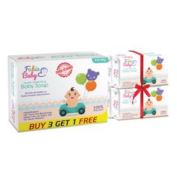 Fabie Baby Gentle Moisturizing Baby Soap Pack of 4 - 125 gm Each-image-56
