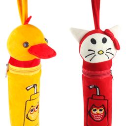 SS Impex Penguin & Kitty Theme Feeding Milk Bottle Covers Pack of 2 - Yellow Red-image-68