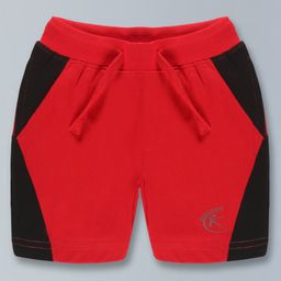 Kiddopanti Side Cut & Sew Taped Detail Shorts - Red-image-73