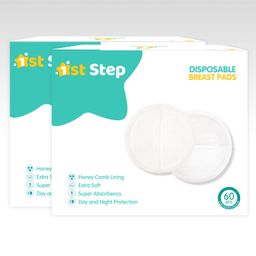 1st Step Honey Comb Lining Super Absorbent Disposable Breast Pads Nursing Breast Pads - 120 Count-picture-18