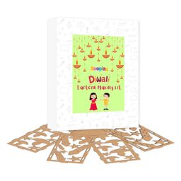 Kids Diwali DIY Lartern making activity-13
