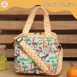 Rosada Giraffe Insulated Sling Tiffin Bag for Kids and mom for School and Travel, Insulated Tiffin Multi-Purpose Tiffin Bag for Picnic, Class, Tuition Lightweight and Durable-15
