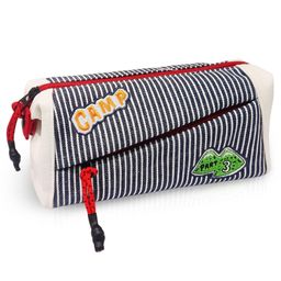 FunBlast Large Capacity Zipper Pencil Pouch for Kids Girls & Boys 1 Pc Multicolor-11