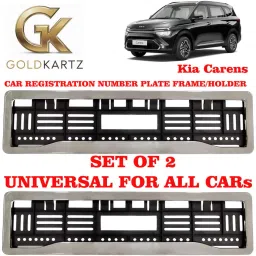 Kia Carens Car Chrome Number Plate Frames Holders for All Cars Car Number Plate-image-43