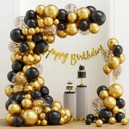 Special You 51 Pcs Black Balloons Birthday Decorations-image-10