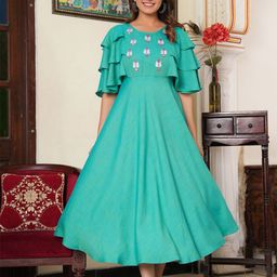 KALINI Women Fit & Flare Dress-image-77