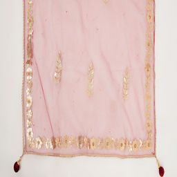 Karthav Fashion Floral Embroidered Sequinned Net Dupatta image 2