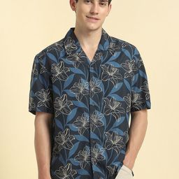 Allen Solly Floral Printed Spread Collar Shirt-image-31
