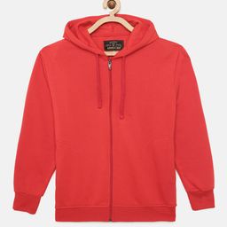 ADBUCKS Boys Red Solid Hooded Sweatshirt-picture-15