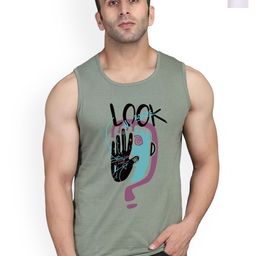 SLOWLORIS Men Pack Of 2 Printed Bio-Wash Combed Cotton Gym Vest-picture-22