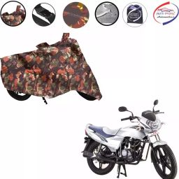 Auto Pearl Polyester Waterproof Two Wheeler Cover for LML Freedom LS,(Jungle Print)-image-95