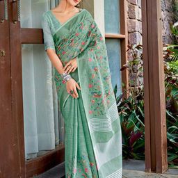 Astita Paisley Woven Design Zari Saree-image-33