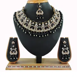 VATSALYA creation Gold-Plated Artificial Stones Alloy Jewellery Set-19