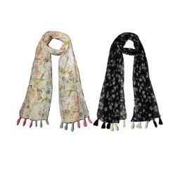 StoleVilla Floral Chiffon Stoles-picture-17