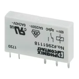 Phoenix Contact Power Relays RELAY, SPDT, 250VAC, 6A, 2961118-14