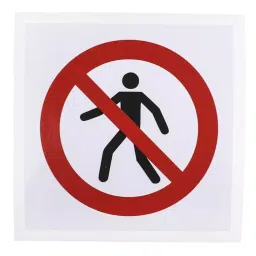 RS PRO Vinyl No Pedestrians Prohibition Sign, None, 8134505-image-70