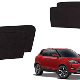Auto Pearl Side Window Sun Shade Cover for Mahindra XUV (Black)-18