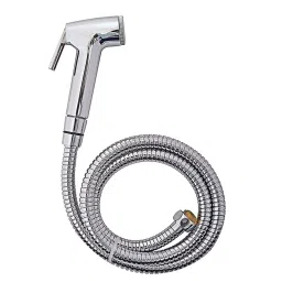 CLINTON Conti Health Faucet with Hose Pipe 1 m Stainless Steel, Rubber Chrome Finish-image-88