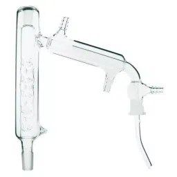 ABGIL Jacketed Distillation Head Micro Vigreux Borosilicate Glass B-34 Cone, DH-234-05-24
