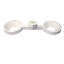 Supertek Double Funnel Holder White PP (Polypropylene) Body for Holding Funnels with 3-6 inch (75-150 mm) Diameter, CH11126/2 (Pack of 12)-image-86