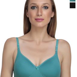 Liigne Pack Of 2 Full Coverage Non Padded Everyday Bra With All Day Comfort-16