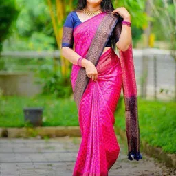 Marziyaa Women Woven Design Banarasi Saree With Zari Border-picture-21