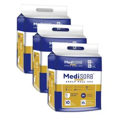 Medisorb Unisex Set Of 3 Adult Pull Ups Diaper Pants - XL 10Pcs Each-20