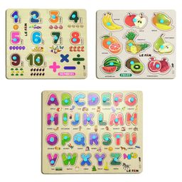 Mingkids Kids Educational Jigsaw Puzzles Learning Toys Kit Board Game Set of Numbers Alphabets & Fruits Educational Toy Pack of 3 - 41 Pieces-9