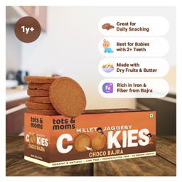 Tots & Moms Foods - Choco Bajra for Kids & Adults | Millet & Jaggery Cookies | Sugar Free Cookies | Family Snack-84
