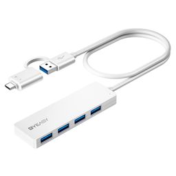 BYEASY USB Hub, USB 3.1 C to USB 3.0 Hub with 4 Ports and 2ft Extended Cable White-12
