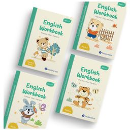 Key2Practice Pre-Primary English Grammar Activity Workbook - Pack of 4 Books For Ages 4-7 Years : 258 Worksheets, Combo of (Alphabets, Vowels and Sounds, Blends 1, Blends 2) - English-20